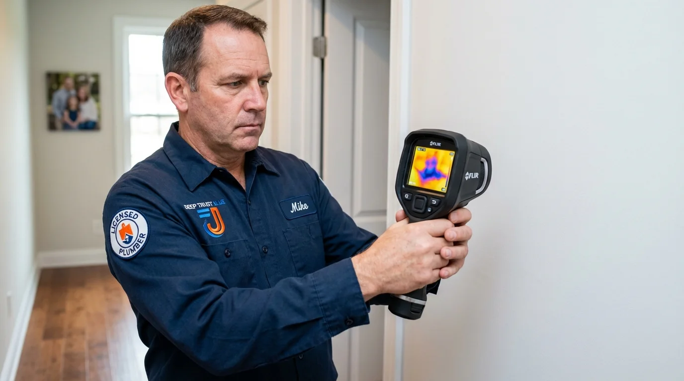 Thermal imaging leak detection by Johns Plumbing LLC in Yellow Springs